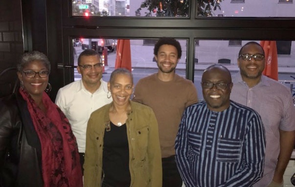 The 2019-2020 MLK Visiting Scholars and Professors: (l-r) Tina Opie, Matthew Schumaker, Rhonda Williams, Ben McDonald, Kasso Okoudjou, and Jamie Macbeth.